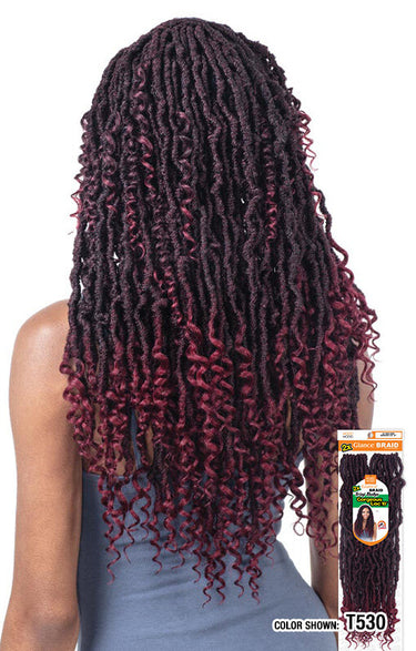 MODEL MODEL 2X Crochet Braids Trini Boho Gorgeous Loc 18